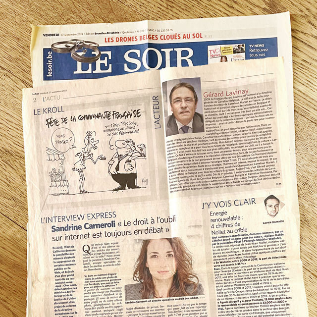 SANDRINE CARNEROLI
Avocate associée, spécialiste en droit d’auteur et en droit des médias, Bruxelles